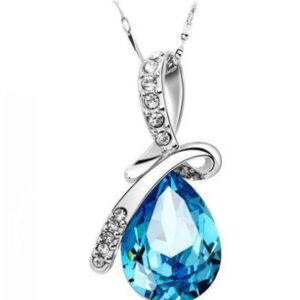 Jewelry Set Crystal Pendant Necklace Earring