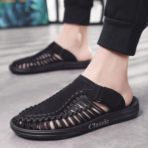 Summer Woven Sandals Men's Korean Casual Shoes