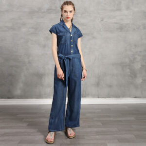 Casual Oversized Wide-Leg Jeans For Women With Vintage Embroidery