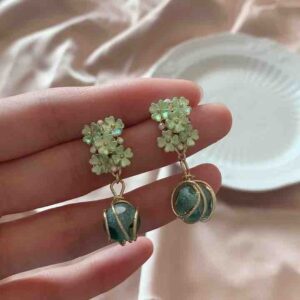 Delicate Green Earring Mosquito Coil Dish